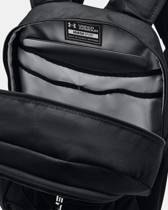 UA Hustle Sport Backpack, Black, pdpMainDesktop image number 4